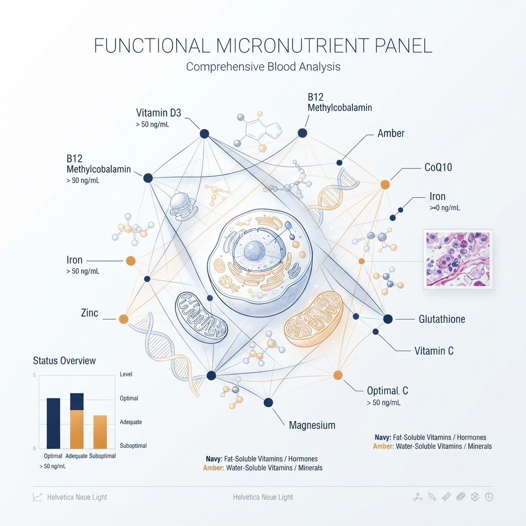 Visualisierung einer funktionellen Blutanalyse
